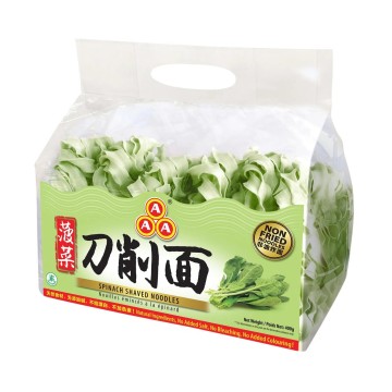 AAA Spinach Shaved Noodles 400g