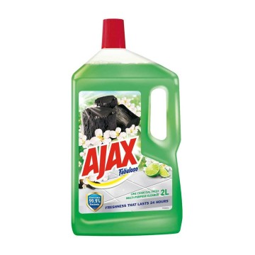 AJAX Floor Cleaner Lime Charcoal Fresh 2L