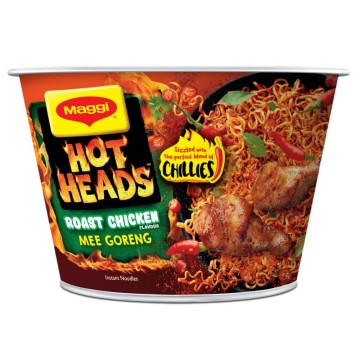 Maggi Hot Heads Roasted Chicken Mee Goreng Bowl 98g