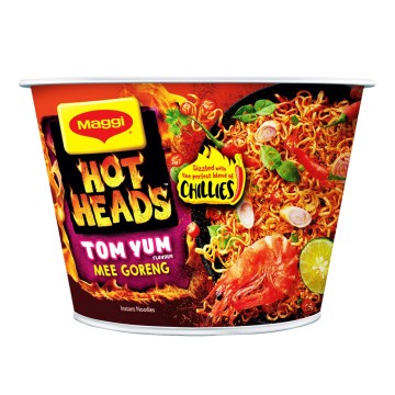 Maggi Hot Heads Tom Yum Mee Goreng Bowl 97g