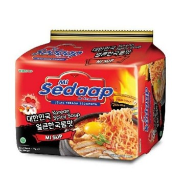 Mi Sedaap Korean Spicy Soup 77gx5