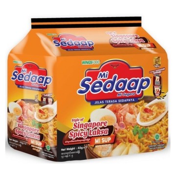 Mi Sedaap Singapore Spicy Laksa 83gx5