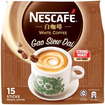 Nescafe White Coffee Less Sugar Gao Siew Dai 31gX15s