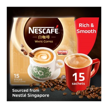 Nescafe White Coffee Original Rich & Smooth 36gX15s