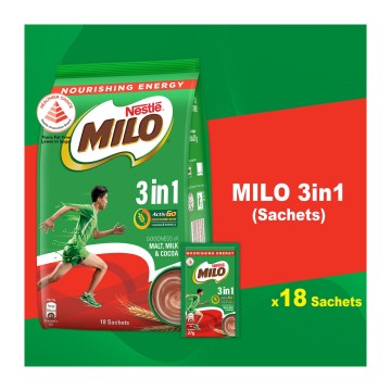 Nestle Activ-Go Milo 3in1 27gX18s