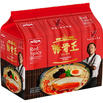 Nissin Keisuke Tonkotsu King Red Spicy 95gx5