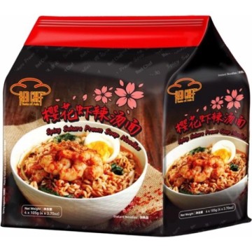 Red Chef Spicy Sakura Prawn Soup Noodles 105gx4