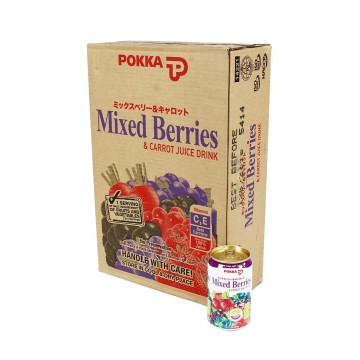 Pokka Mixed Berries & Carrot Juice Drink Can 24 x 300ml