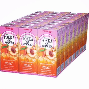 Pokka Peach Tea Packet 24 x 250ml