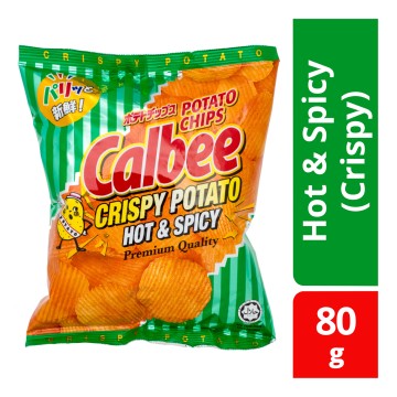 Calbee Crispy Potato Hot & Spicy 80g