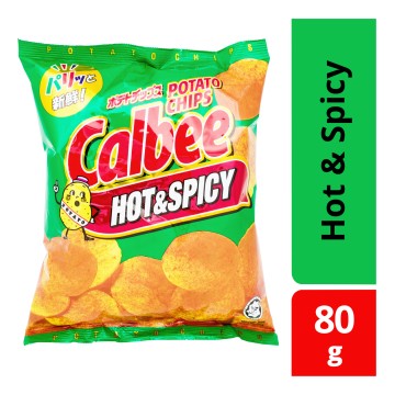 Calbee Potato Chips Hot & Spicy 80g