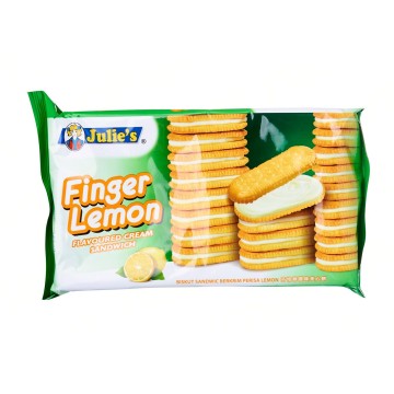 Julie's Finger Lemon Flavoured Cream Sandwich 126gx1