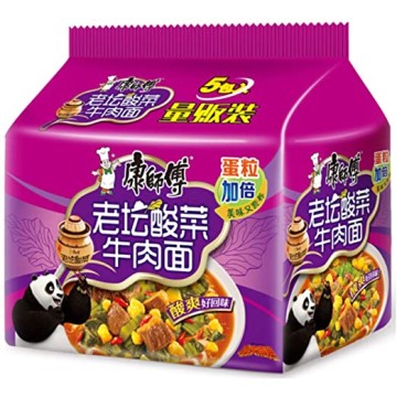 Kang Shi Fu Instant Noodles Sauerkraut Beef 117gx5