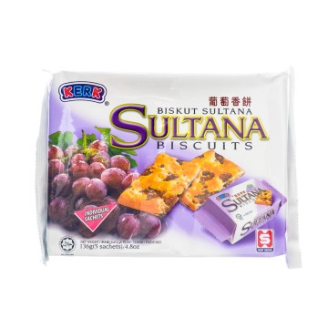 Kerk Sultana Biscuits 136gx1