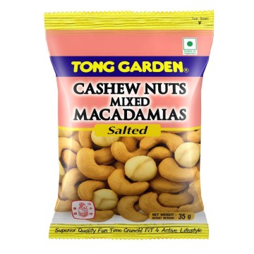 Tong Garden Cashew Nuts Mixed Macadamias Salted 35g