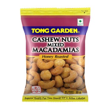 Tong Garden Cashew Nuts Mixed Macadamias Honey Roasted 35g